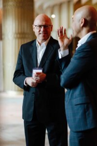 Prof. Dr. Sven David at a EuroCham event, strengthening international business ties.