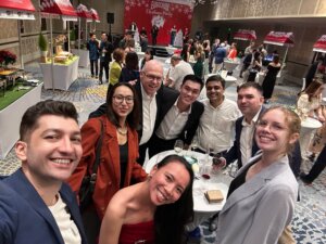 Building bridges across cultures: Connecting with international friends at a EuroCham Vietnam event, fostering strong cross-cultural ties.